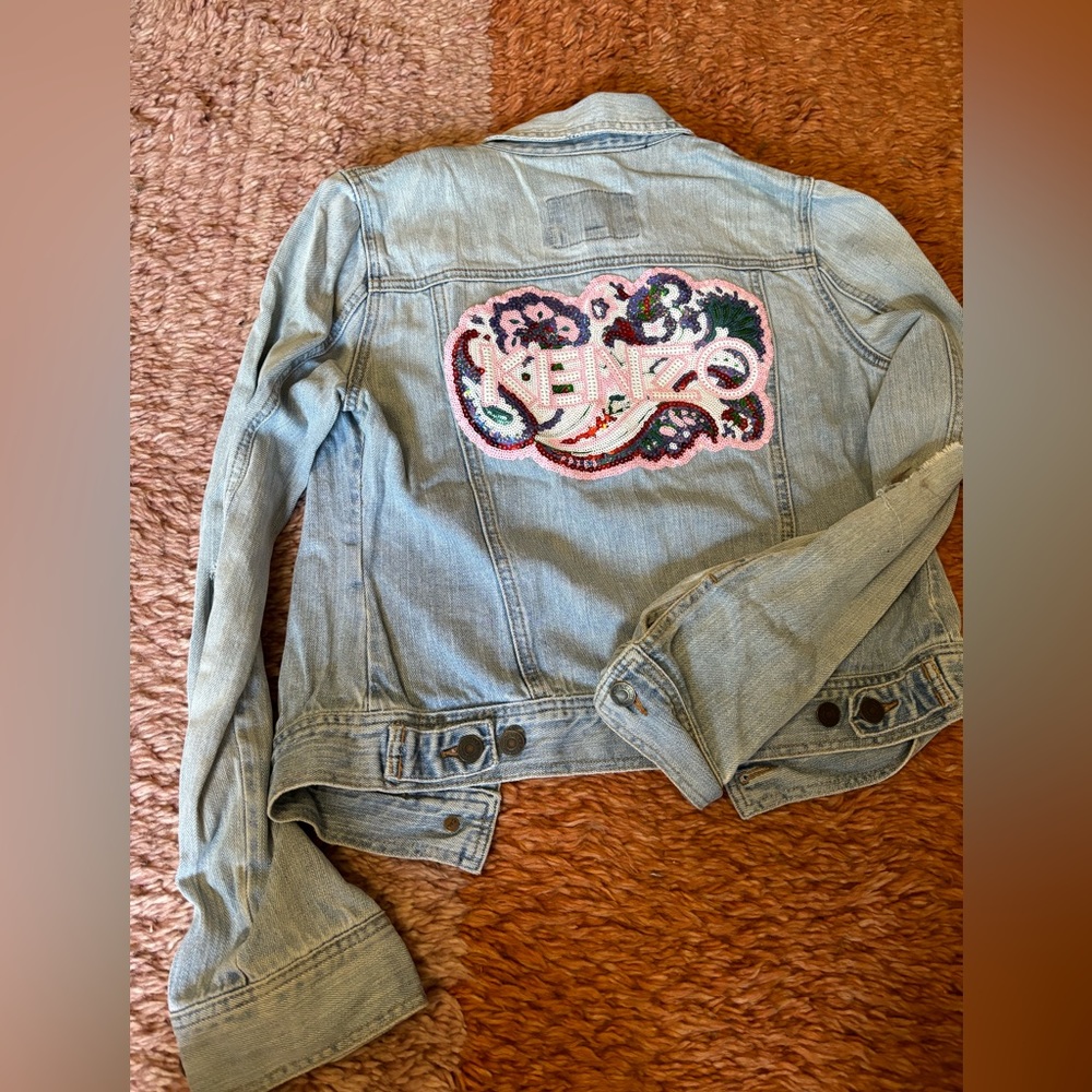 Distressed Jean Jacket - size small